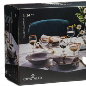 Set de 24 pahare „Golden Celebration”
