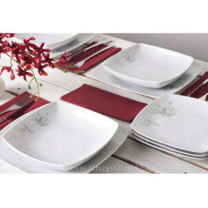 Set de farfurii „Akcent Grey Rose”